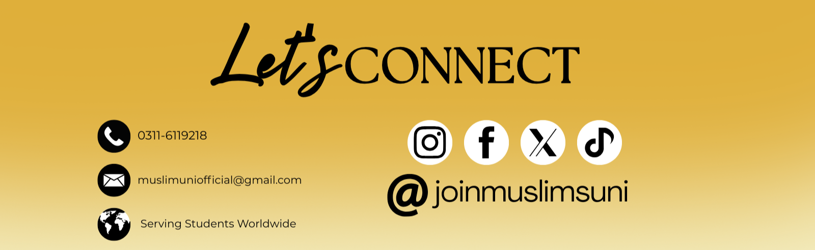 Lets connect with muslimuni